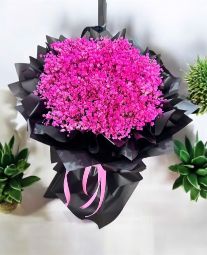 Bó hoa baby hồng 8/3