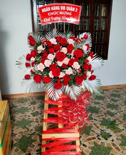 Lẵng hoa khai trương tại Bình Long 