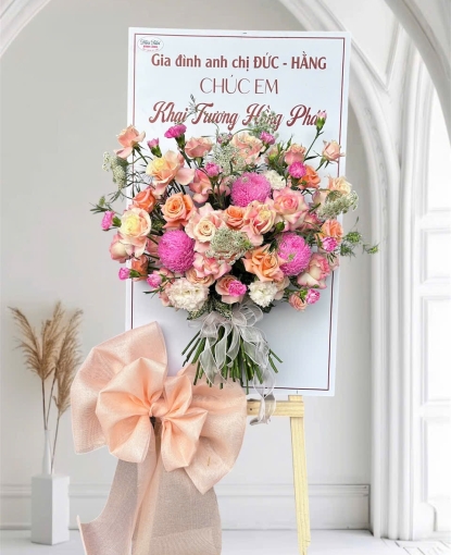 Hoa chúc mừng khai trương tại Bình Long Bình Phước cũ Đồng Nai mới nhận ship tận nơi Khách yêu cầu