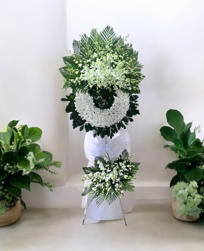 Vòng hoa trắng viếng đám tang giao nhanh tận nơi khu vực bình long bình phước