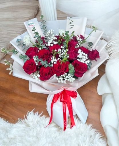 Bó hoa hồng đỏ đẹp giá rẻ tại bình long bình phước