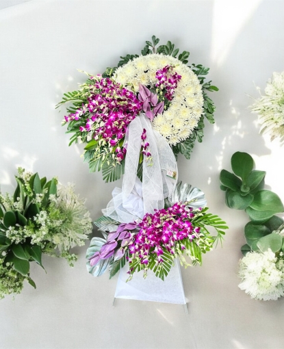 Hoa chia buồn đẹp gia rẻ tại bình long bình phước giao tận nơi 1