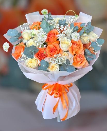 Bó hoa tươi đẹp giá rẻ  mừng sinh nhật tại binh long giao tận nơi