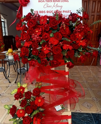 HOA TƯƠI BÌNH LONG - KỆ CHÚC MỪNG