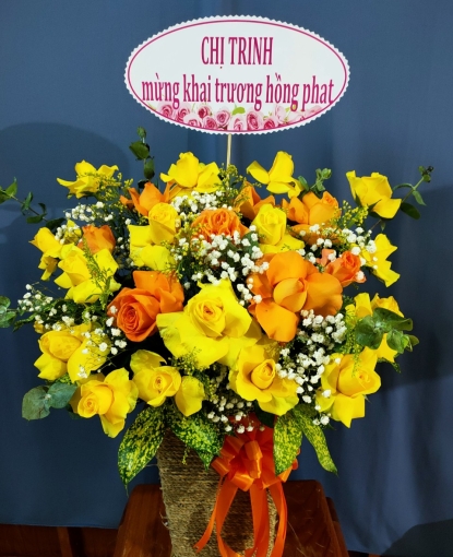 NHẬN CẮM HOA GIỎ CHÚC MỪNG KHAI TRƯƠNG